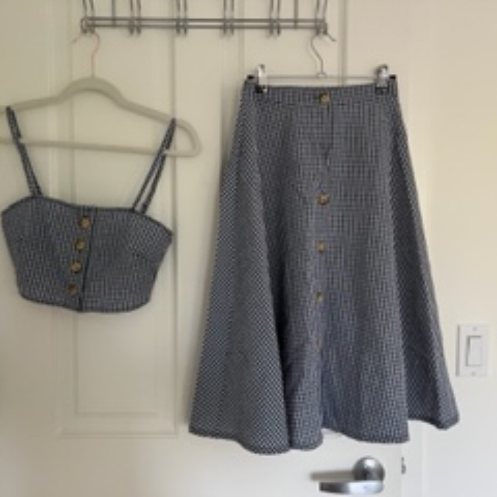 Cute summer dress (0, blue gingham)